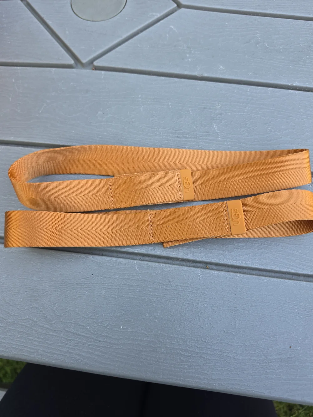 ​UGG GoldenRise Platform Sandals Dark Apricot Orange Size 7